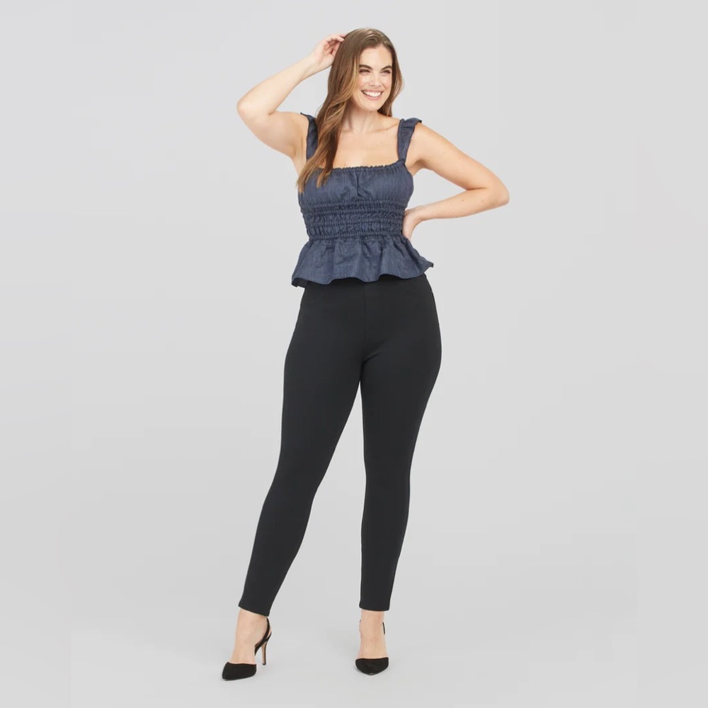 SPANX Women’s Size Medium The Perfect Pant Black Ankle Pants Style# 20202R